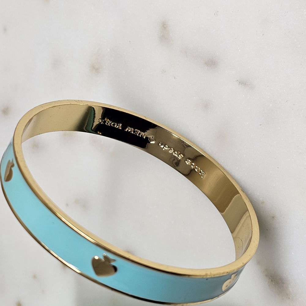 Kate Spade Turquoise Card Holder and Bangle Set - Picture 6 of 7